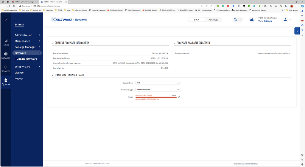 Trb Not Connecting On G After Firmware Update Modem Firmware