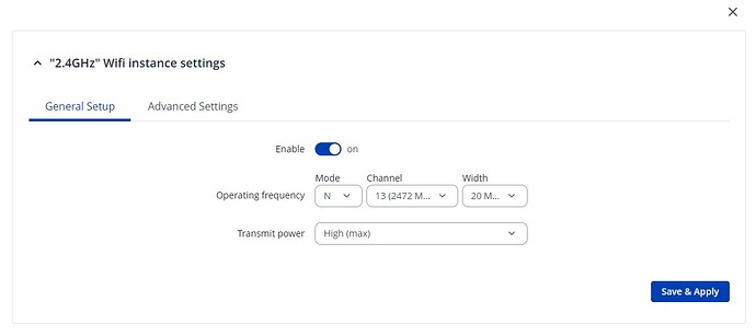 RUTX50 Problem Settings