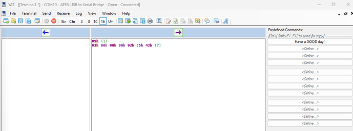 Rs232 terminal Bad