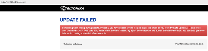 RUT240 update failed