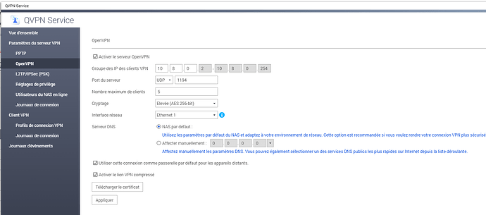 NAS Server Config