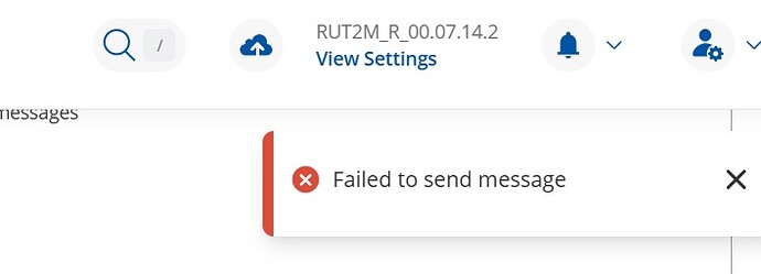 failed to send