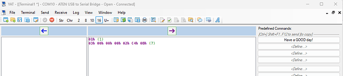Rs232 terminal good