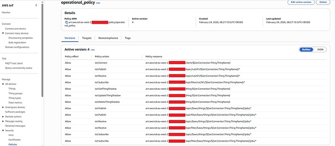 AWS setup 2 - op policy