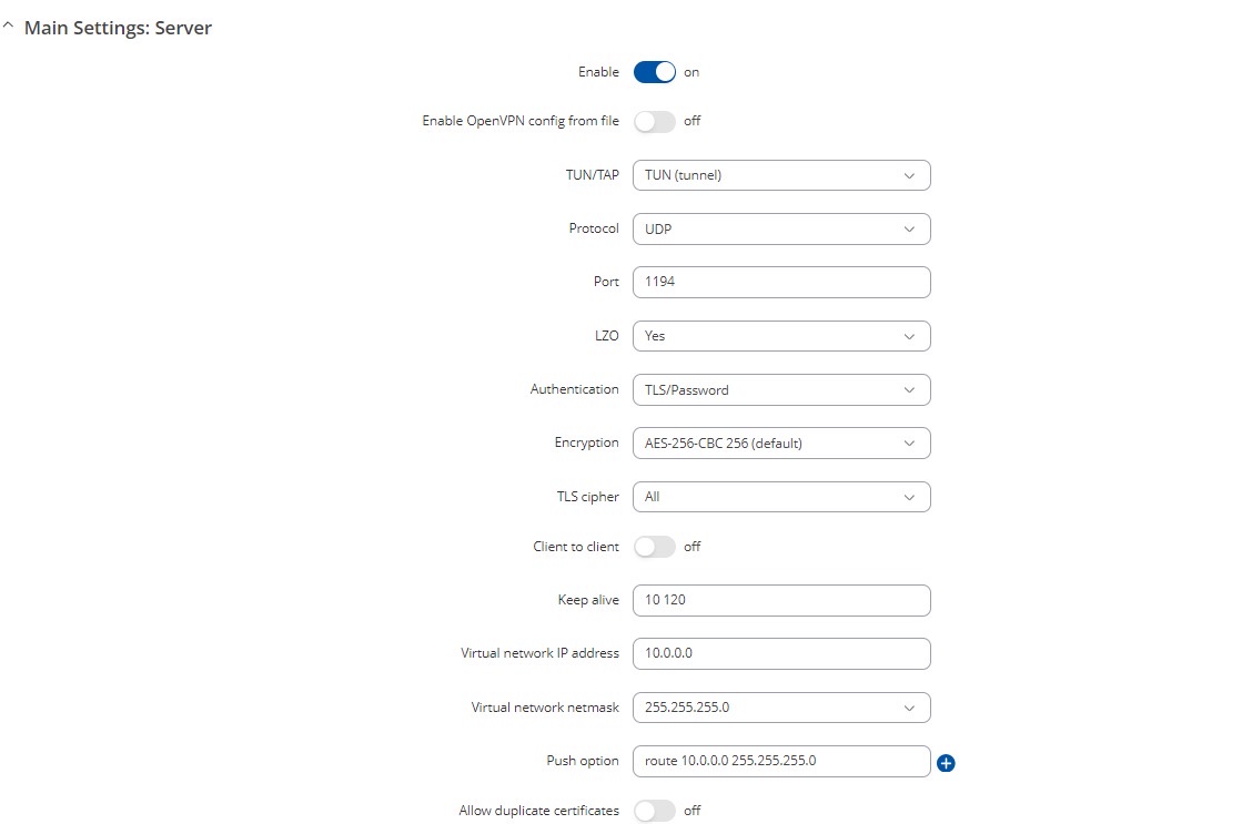 Openvpn Server On RUT955 - Teltonika Networks - Teltonika Community