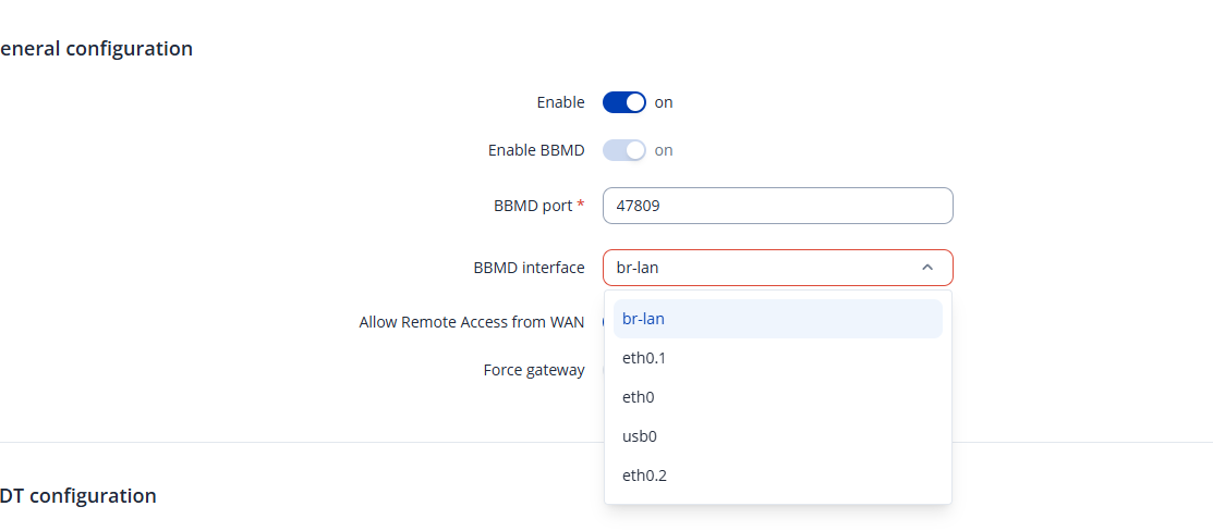 Bacnet BBMD – Mobile interface - Networking Solutions - Teltonika Community